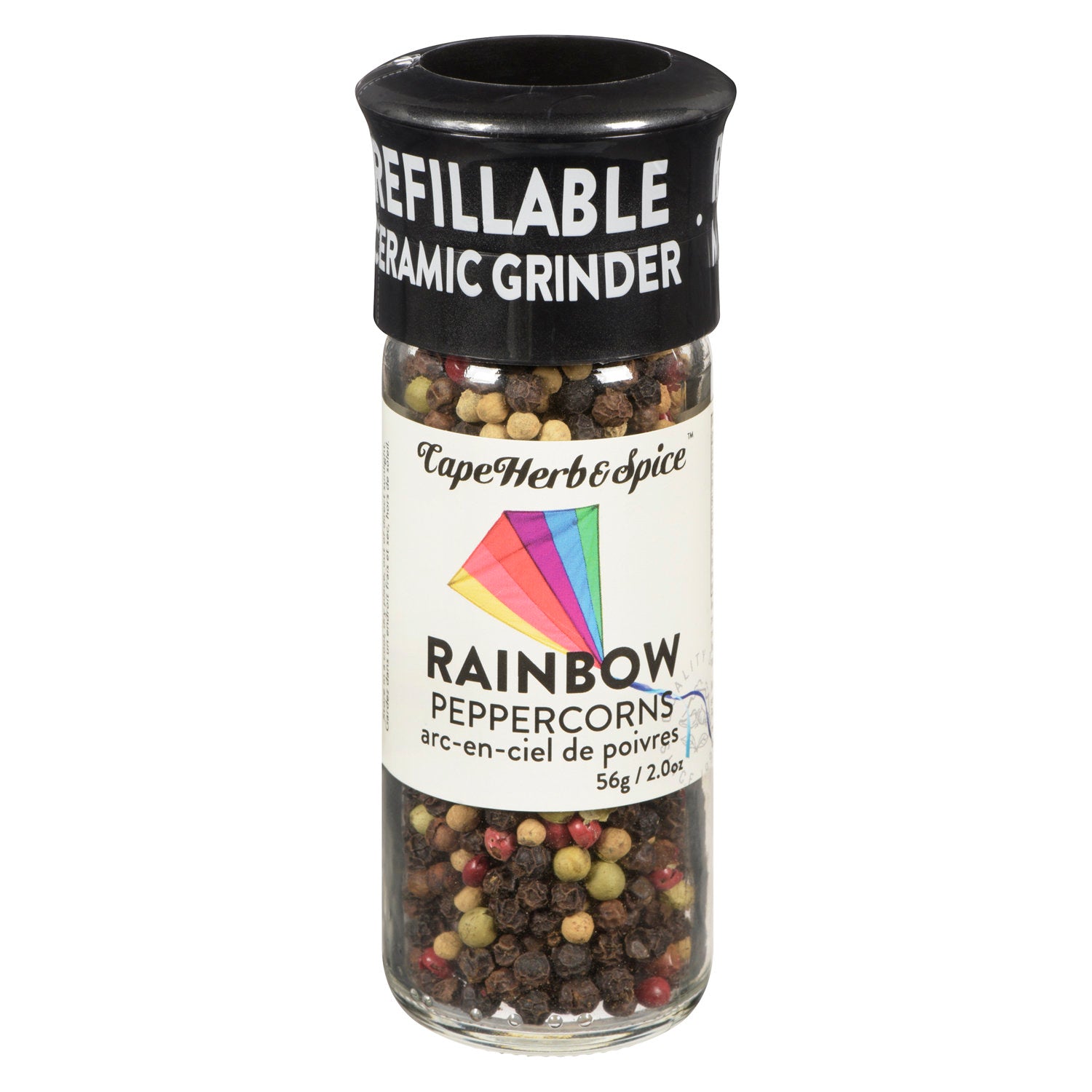 Rainbow Peppercorn - Ceramic Grinder with Refill Pack