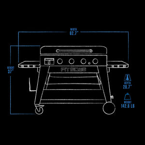 Pit Boss 4-Burner Ultimate Lift-Off Griddle