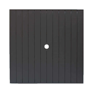 36″ Sq Aluminum Slat Table Top W/UH