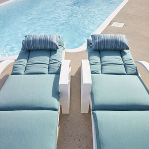 St. Tropez Chaise Lounge w/Wheels