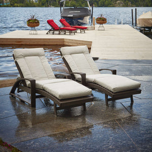 St. Tropez Chaise Lounge w/Wheels