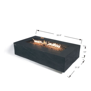 Elementi Plus - Cape Town Fire Table - Slate Black