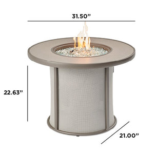 Stonefire Round Gas Fire Pit Table