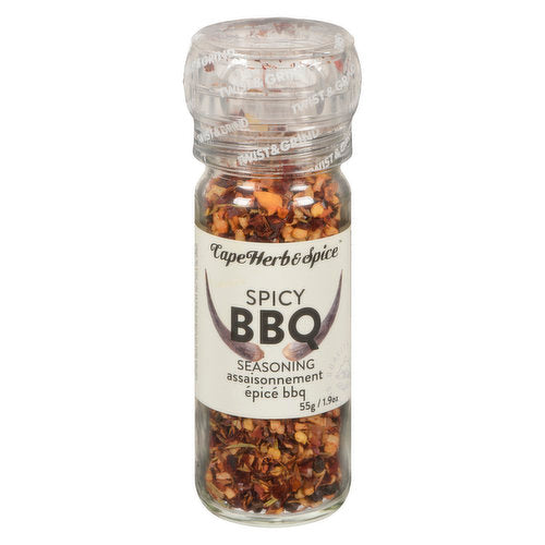 Spicy BBQ Seasoning - Refillable Ceramic Grinder
