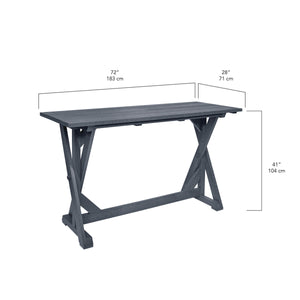 T202 72" Harvest Bar Table