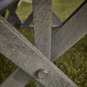 T203 Harvest Wide Dining Table w/2" Umbrella Hole