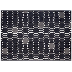 Geo Black Outdoor Rug