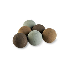 Lite Stone Fire Balls 4" Set of 6