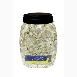 1/2" Reflective Fire Glass 10 lbs