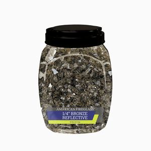 1/4" Reflective Fire Glass 10 lbs