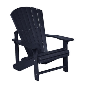 C.R. Plastic Products Furniture - Chairs Black-14 C01 Classic Adirondack