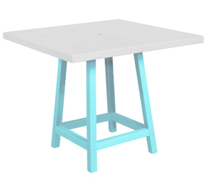 C.R. Plastic Products Table Aqua-11 TB23 40" Pub Legs