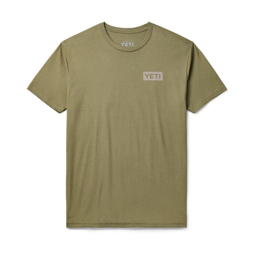 Antler Badge Short Sleeve T-Shirt Military Green