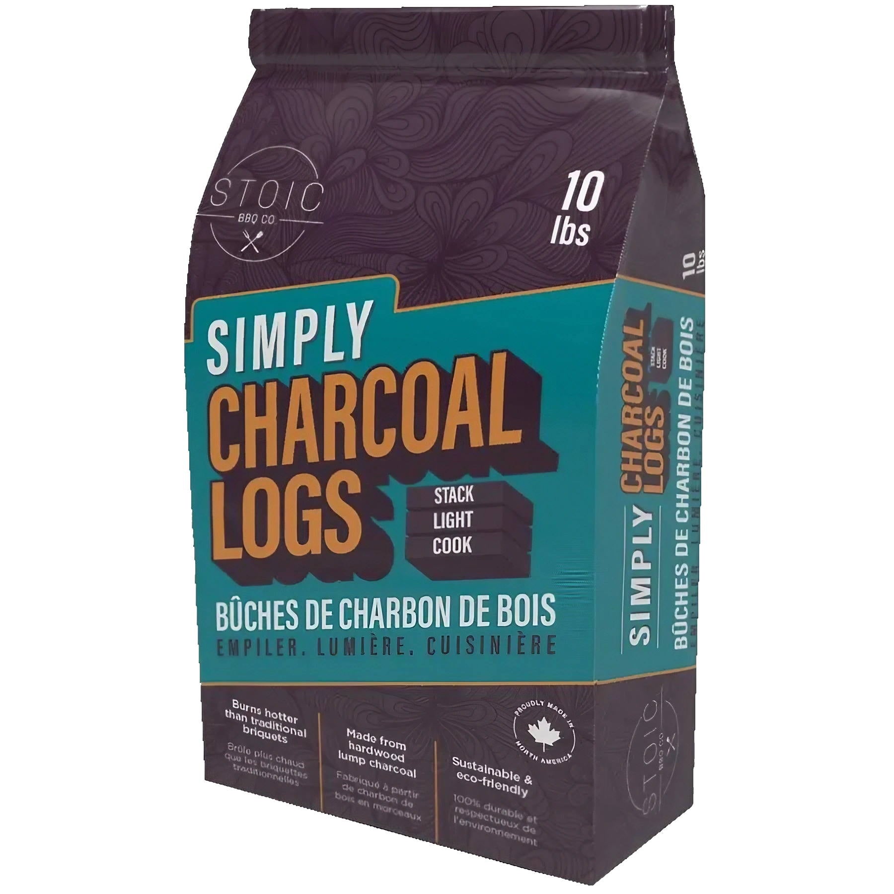 Stoic - Simply Charcoal Logs - 10 lbs