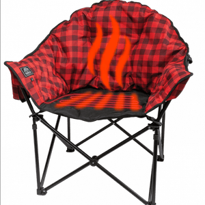 Kuma Outdoor Gear Furniture - Chairs Lazy Bear HEATED Chair w/ Power Bank - Heather Grey New