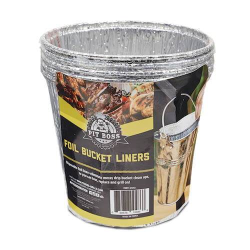 Pit Boss BBQ Accessories Foil Bucket Liners - 6 Pack