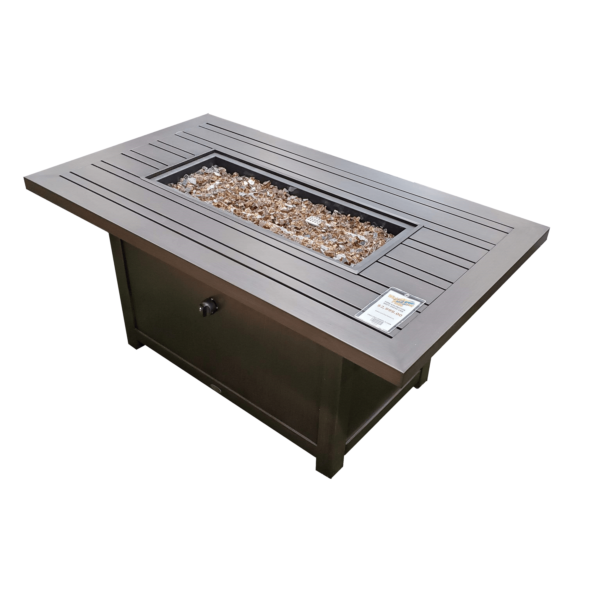 Ratana Heaters & Fire Tables Country Brown Arlington Fire Table -  50" x 29" | LP