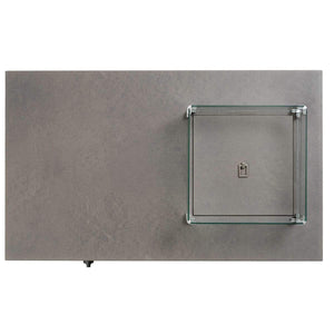 Ratana Heaters & Fire Tables Fiamma 50" x 30" x 20"h Rectangle Fire Pit w/Lid