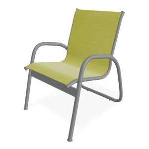 Telescope Casual Graphite PC & Lime Sling Gardenella Sling Stacking Arm Chair