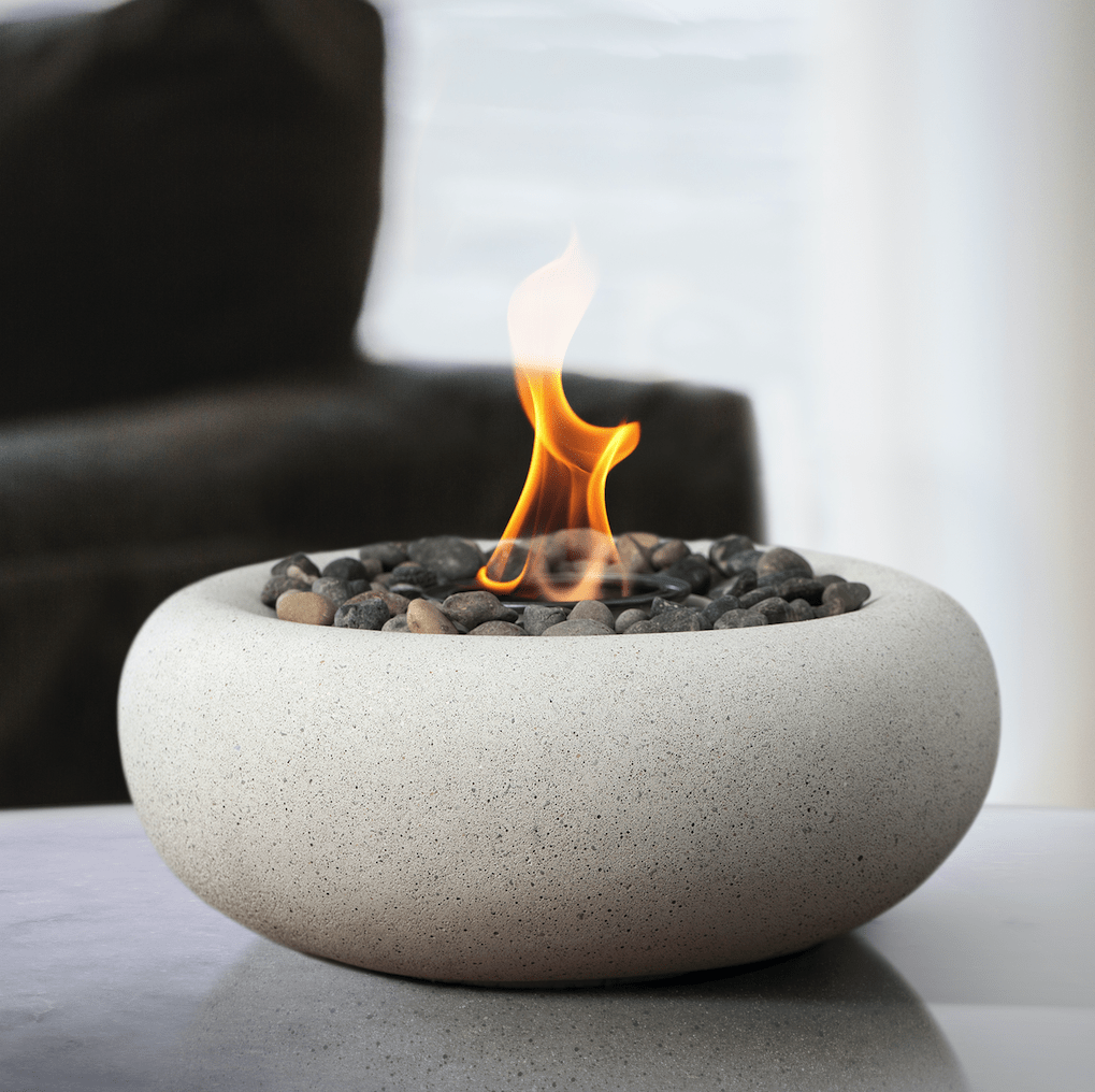 Terra Flame Heaters & Fire Tables Zen Table Top Fire Bowl White