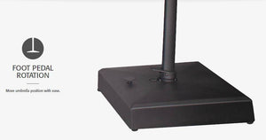 Treasure Garden Umbrellas 13' Octagon Cantilever Plus Aruba Fabric Black Frame