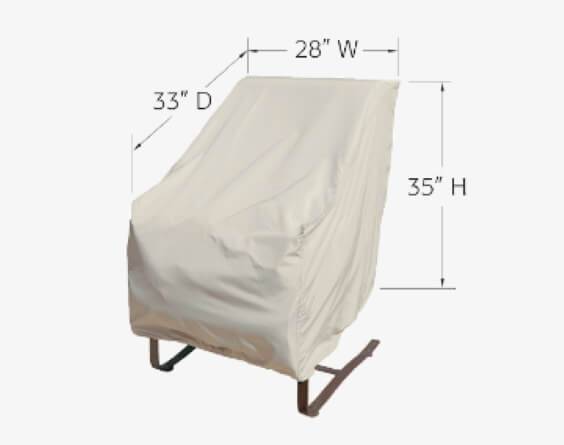 Treasure Garden Weather Cover Dining Chair - CP115