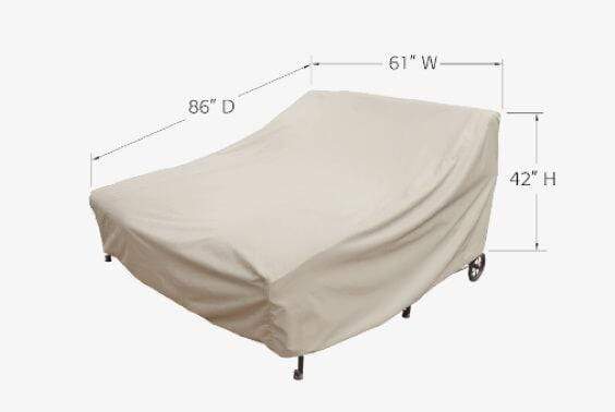 Treasure Garden Weather Cover Double Chaise - CP130