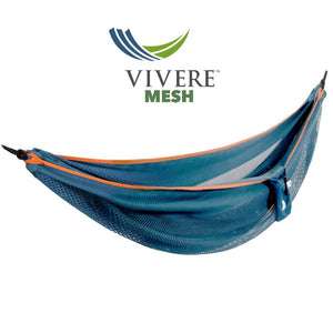 Vivere Hammocks Blue/Orange Mesh Double Hammock