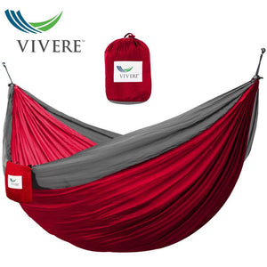 Vivere Hammocks Crimson/Grey Parachute Hammock - Double