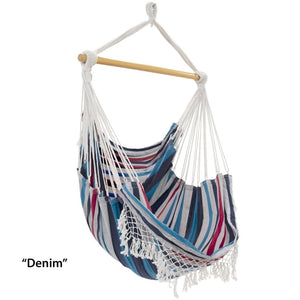 Vivere Hammocks Denim Brazilian Style Hammock Chair