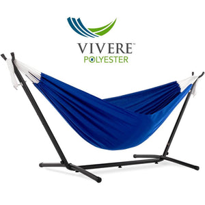 Vivere Hammocks Vivere's Combo - 9ft Polyester Hammock with Stand