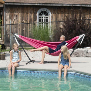 Vivere Hammocks Vivere's Combo - 9ft Polyester Hammock with Stand