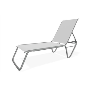 Gardenella Sling Four-Position Lay-flat Stacking Armless Chaise