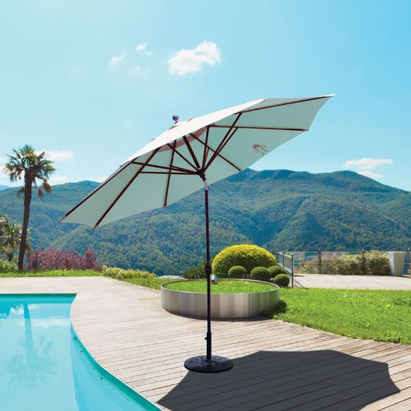 Galtech 789 11' Auto-Tilt Market Umbrella