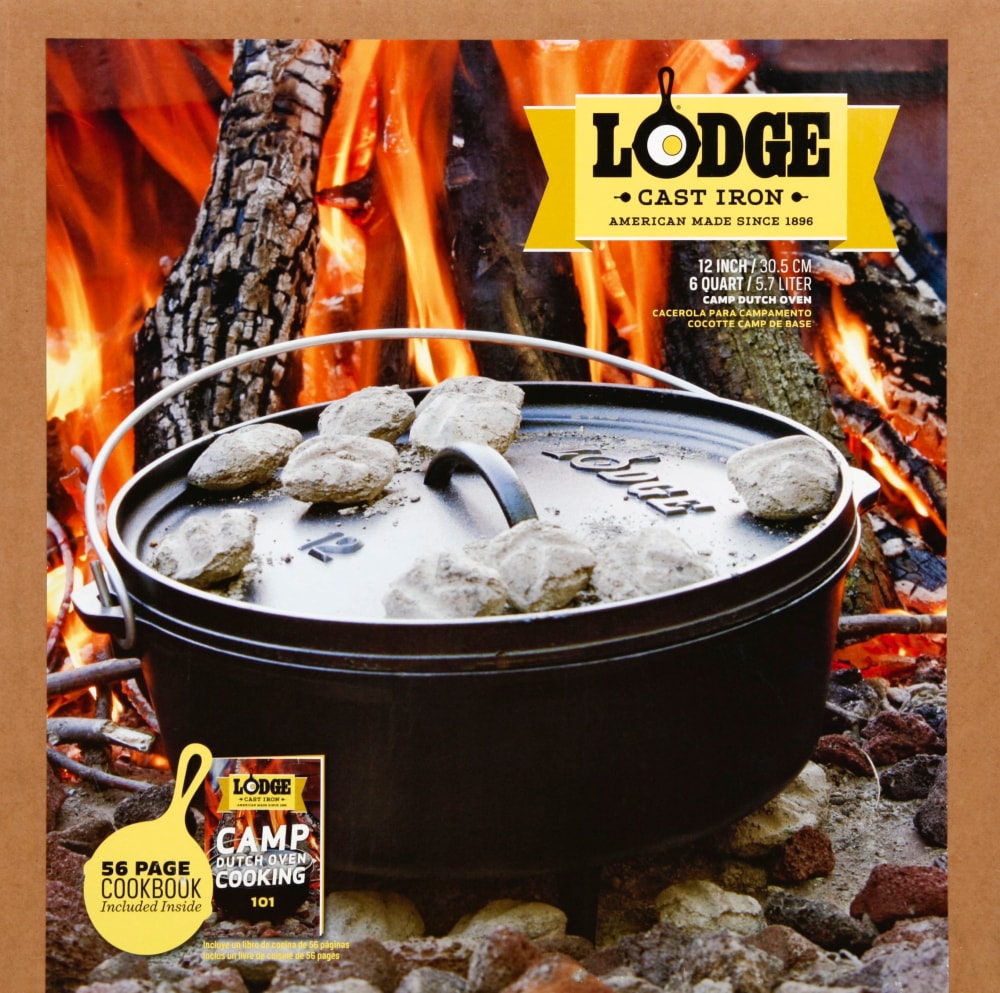 Lodge Cast Iron 4 qt. Camp Dutch Oven