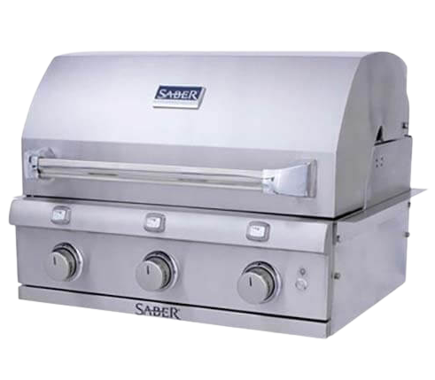 Saber Stainless 500 NG 3-Burner Built In