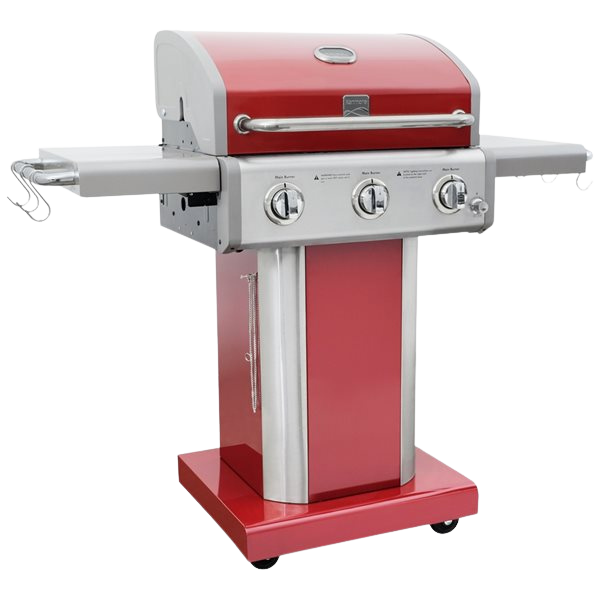 Kenmore Red 3-Burner 30,000 BTU Liquid Propane Gas Grill