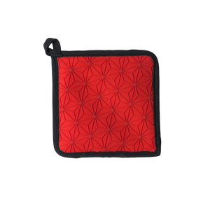 Lodge Red Silicone & Fabric Potholder / Trivet