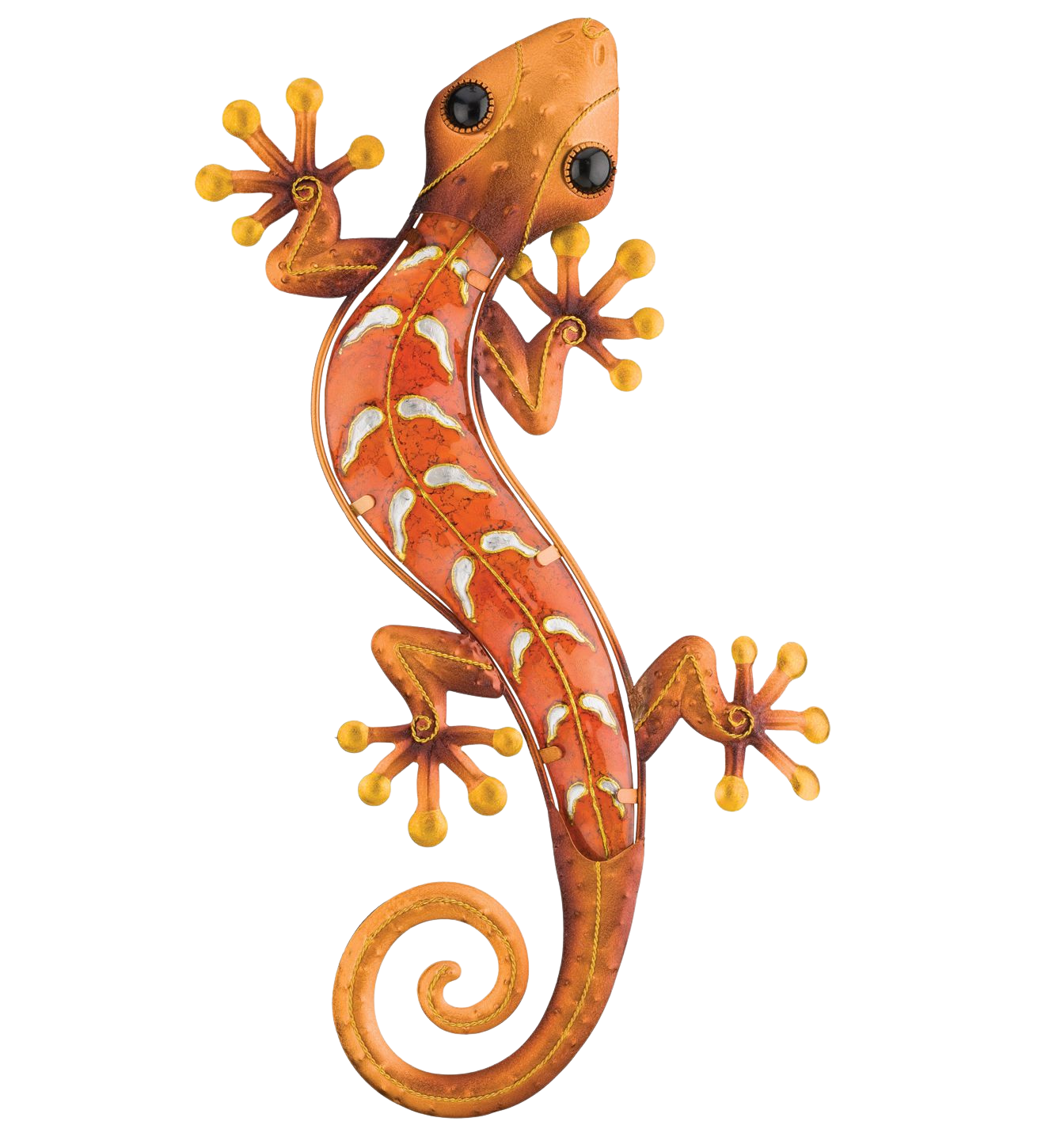 Gecko Wall Decor 18" Copper