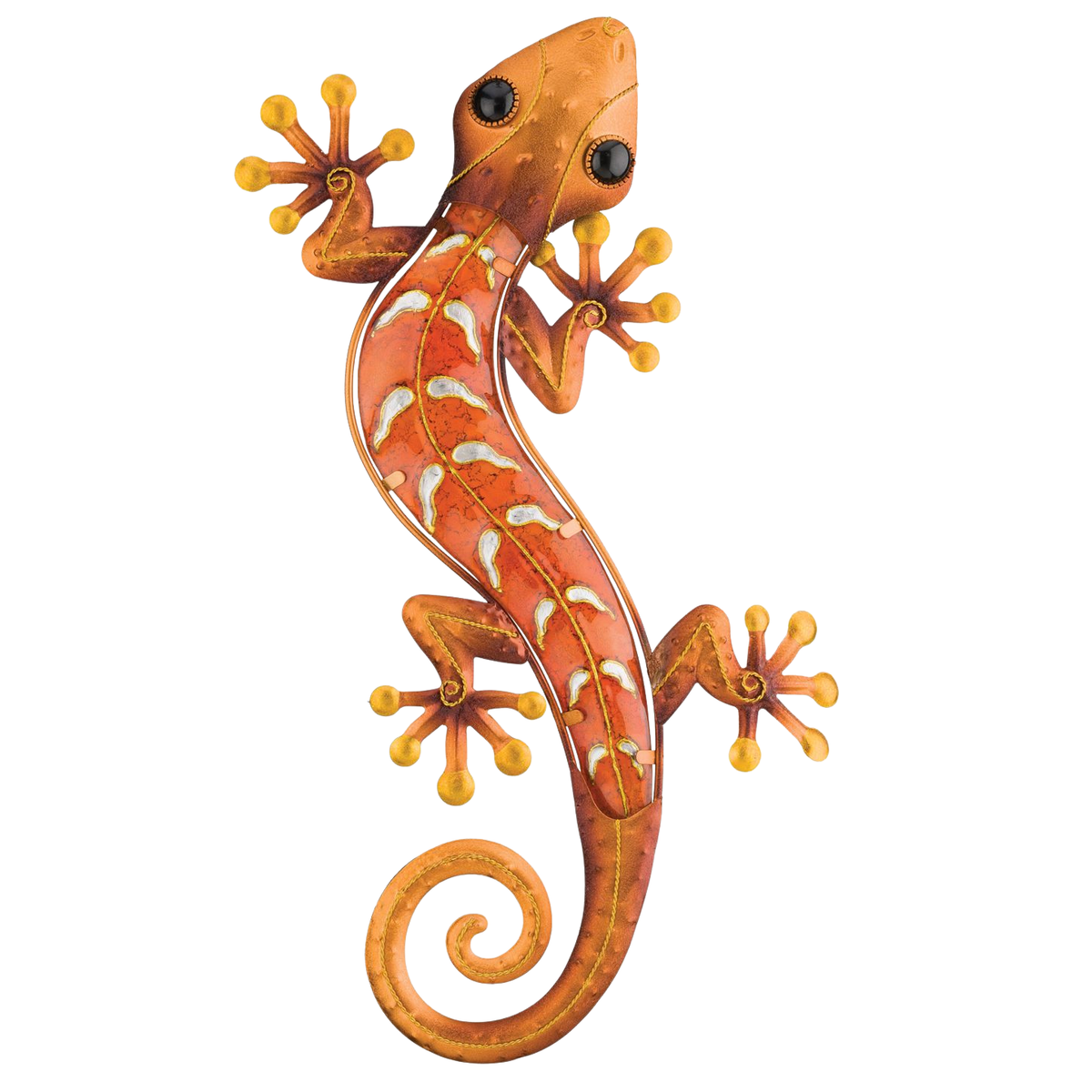 Gecko Wall Decor 18" Copper