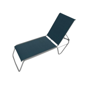 Gardenella Sling Four-Position Lay-flat Stacking Armless Chaise