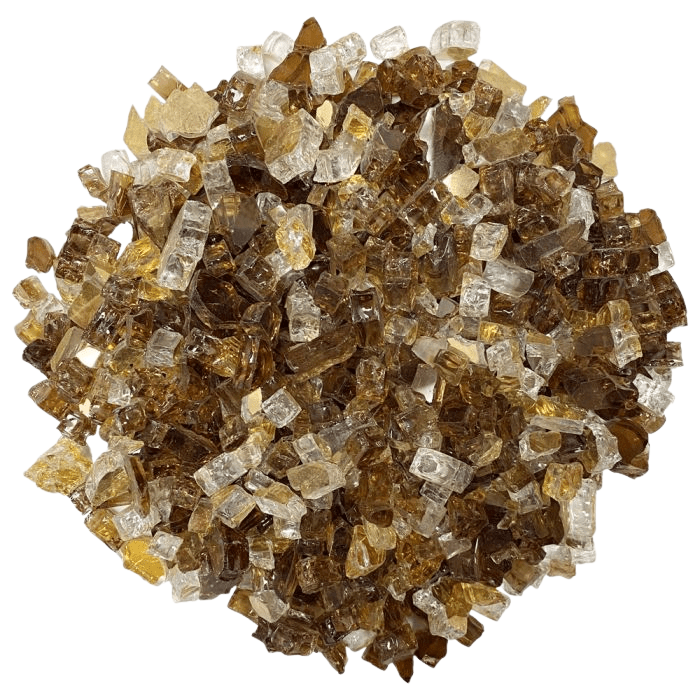 1/2" Reflective Fire Glass 10 lbs