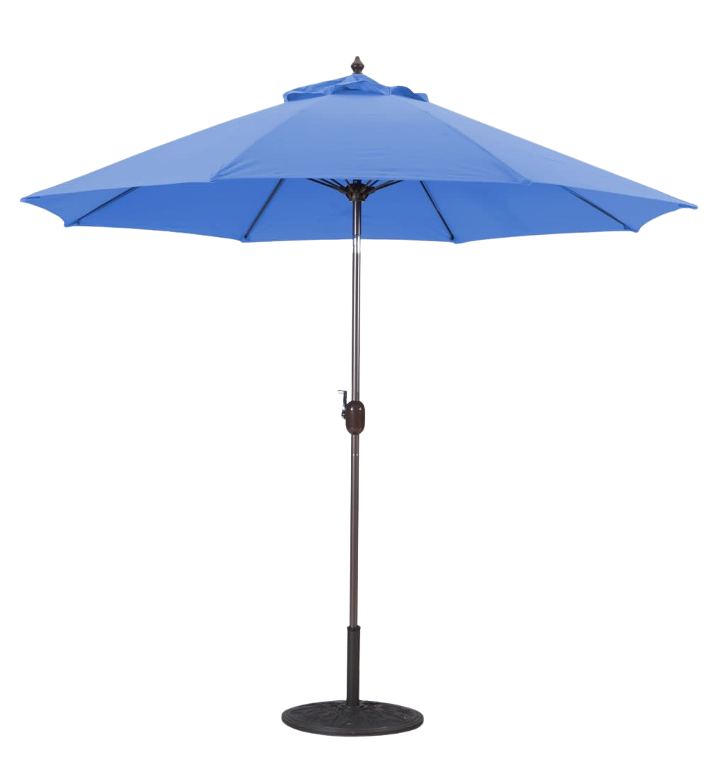 636 9' Manual-Tilt Market Galtech Umbrella