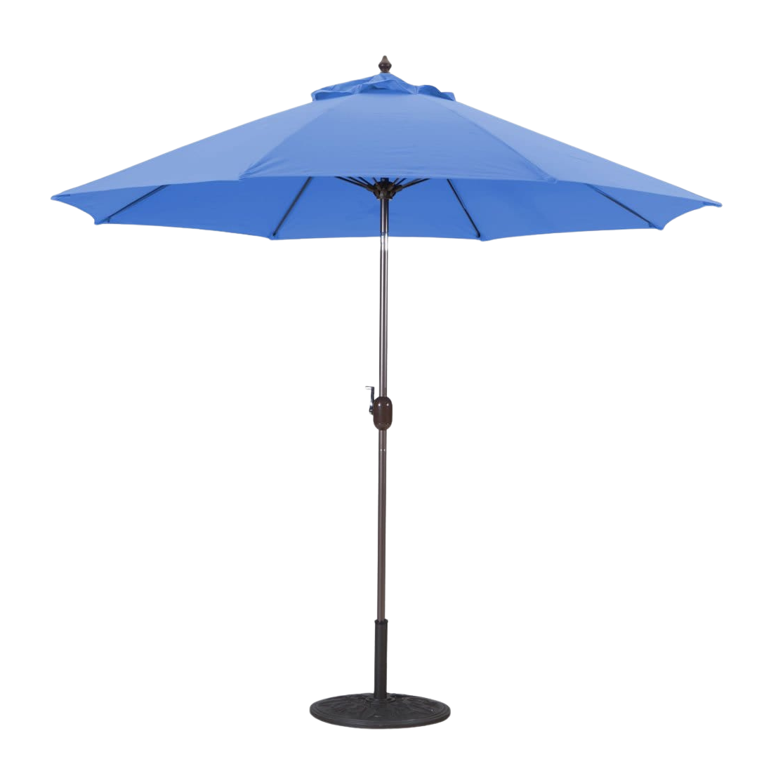 636 9' Manual-Tilt Market Galtech Umbrella