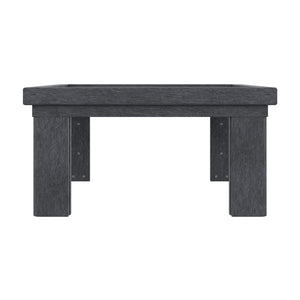 Charleston Ottoman - Slate Grey-18