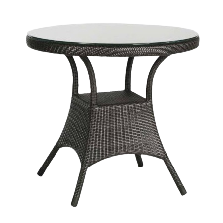 Palm Harbor 32″ Rd Dining Table w/Clear Glass