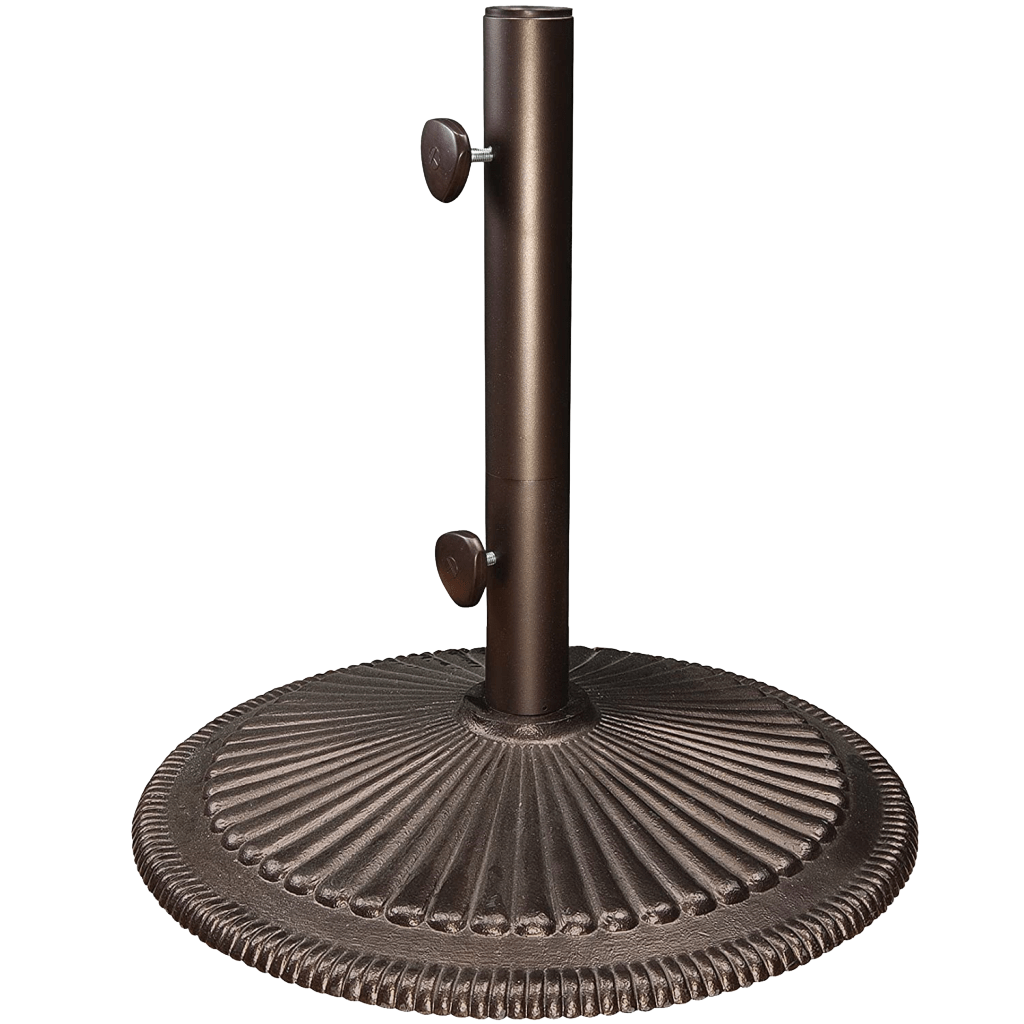 50lbs Cast Iron Classic Umbrella Base: Bronze