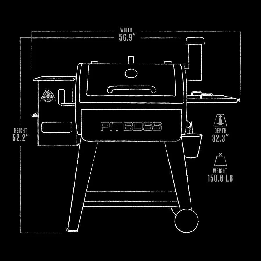 Pit Boss Mahogany 820D3 Wood Pellet Grill