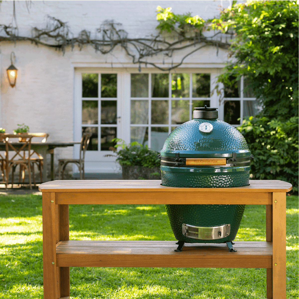 Big Green Egg Solid Acacia Hardwood Table 61" x 32" x 29"