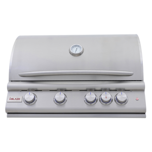 Blaze 32-Inch 4-Burner Premium LTE+ Gas Grill with Rear Burner and Built-in Lighting System - LP